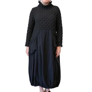 Moonlight Fashion Design Taffeta & Pucker Dress Boho Lagenlook Est. Small/Med